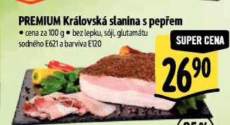 Královská slanina s pepřem Premium Albertovo uzenářství