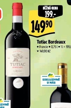 Vína Bordeaux Tutiac