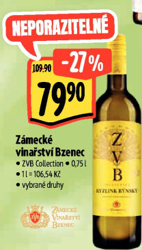 Vína Collection Zámecké vinařství Bzenec