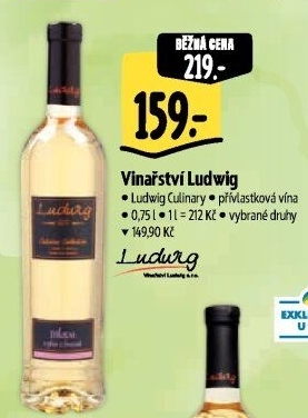 Vína Culinary Collection Vinařství Ludwig - přívlastková