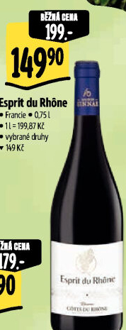 Vína Esprit du Rhone Maison Sinnae