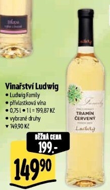 Vína Family Vinařství Ludwig - přívlastková