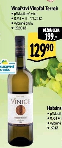 Vína Terroir Vinofol - přívlastkové