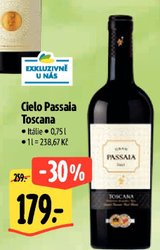 Vína Toscana Gran Passaia Cielo