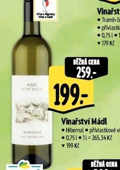 Víno Hibernal Vinařství František Mádl - přívlastkové