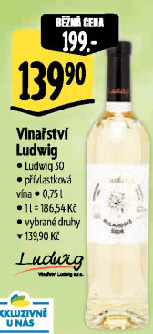 Víno Ludwig 30 Vinařství Ludwig - přívlastkové