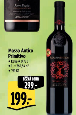 Víno Primitivo Masso Antico