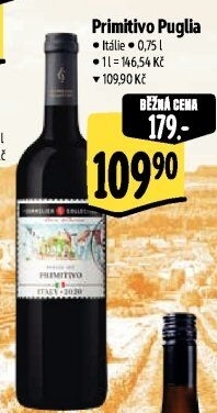 Víno Primitivo Puglia Sommelier Collection