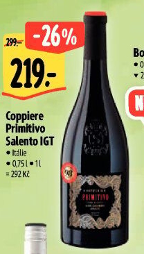 Víno Primitivo Salento IGT Coppiere