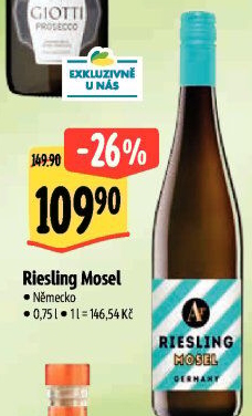 Víno Riesling Mosel AR