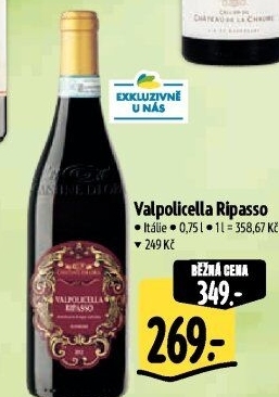 Víno Valpolicella Ripasso Cantine di Ora