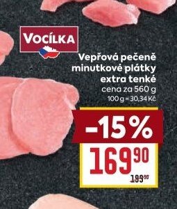 Vepřová pečeně minutkové plátky extra tenké