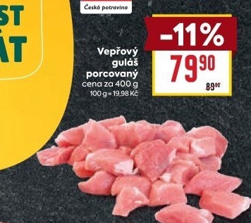 Maso na guláš vepřové Vocílka