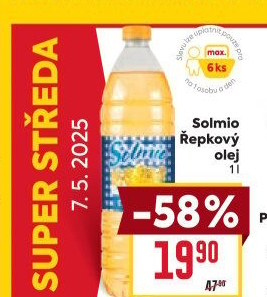Řepkový olej Solmio