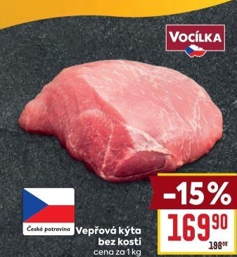 Vepřová kýta bez kosti Vocílka