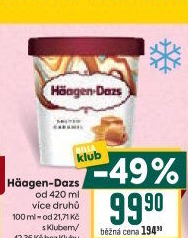 Zmrzlina v kelímku Häagen-Dazs
