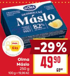 Máslo Olomoucké Olma