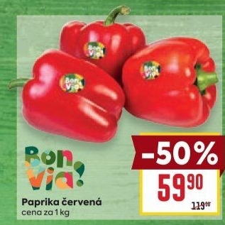 Paprika červená Billa Bonvia
