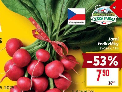 Ředkvičky svazek Česká farma