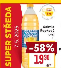 Řepkový olej Solmio