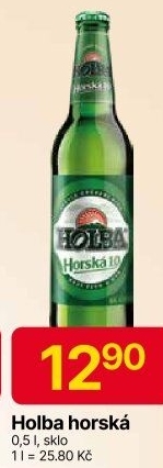Pivo světlé výčepní Horská 10° Holba