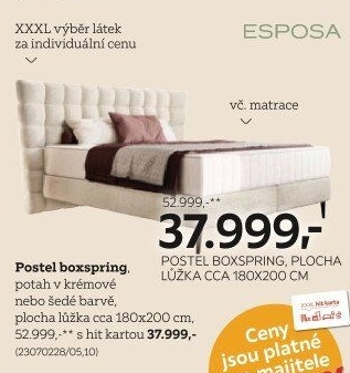 BOXSPRINGOVÁ POSTEL