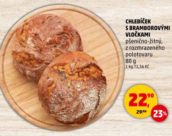 Chléb s bramborovými vločkami