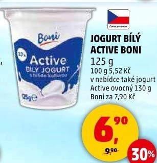 Jogurt bílý Active Boni