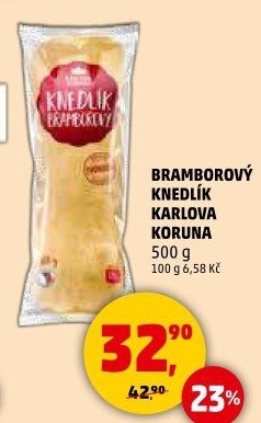 Knedlík bramborový Karlova Koruna