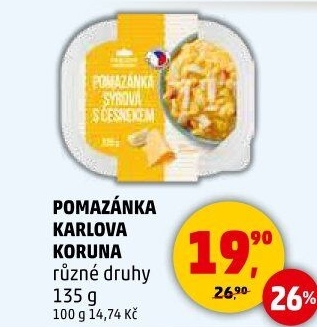 Pomazánky Karlova Koruna
