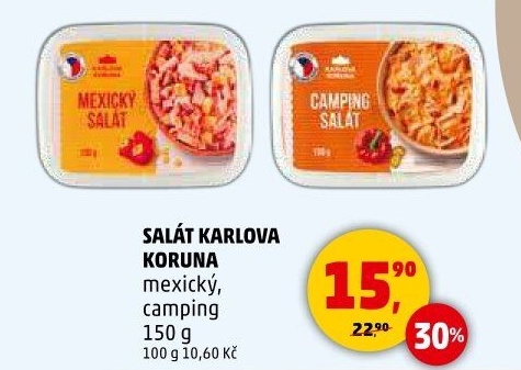 Salát camping Karlova Koruna