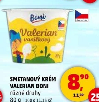 Smetanový krém Valerian Boni