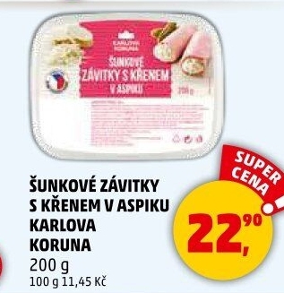 Šunkový závitek s křenem Karlova Koruna