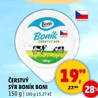 Sýr čerstvý Boník Boni