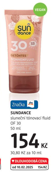 Fluid na opalování tónovací OF 30 Sundance