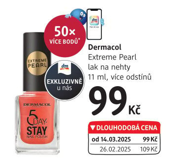 Lak na nehty 5 Day Stay Dermacol