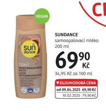 Mléko samoopalovací Sundance