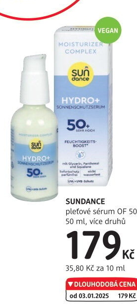 Sérum pleťové Hydro+ OF 50+ Sundance
