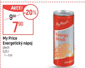 Energetický nápoj My Price