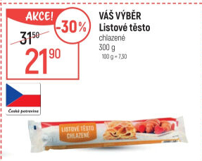 Listové těsto Váš Výběr