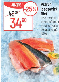 Pstruh lososovitý filety