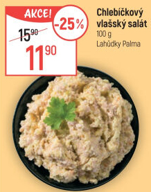 Salát vlašský chlebíčkový