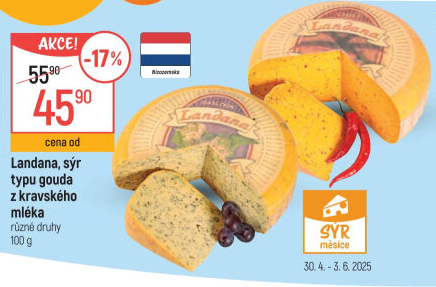 Sýr Gouda kravský Landana