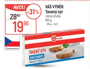 Tavený sýr Váš Výběr