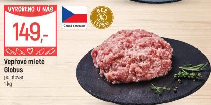 Vepřové mleté maso Globus