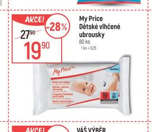 My Price Dětské vlhčené ubrousky