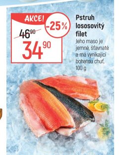 Pstruh lososovitý filet