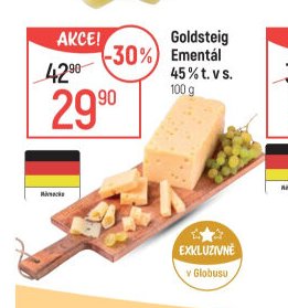 Goldsteig Ementál 45 % t. v s.