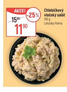 Chlebíčkový vlašský salát