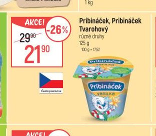 Pribináček, Pribináček Tvarohový